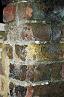 Damage to wall caused by narrow access